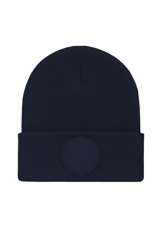Uneek UC412 Circular Patch Beanie Navy ONE